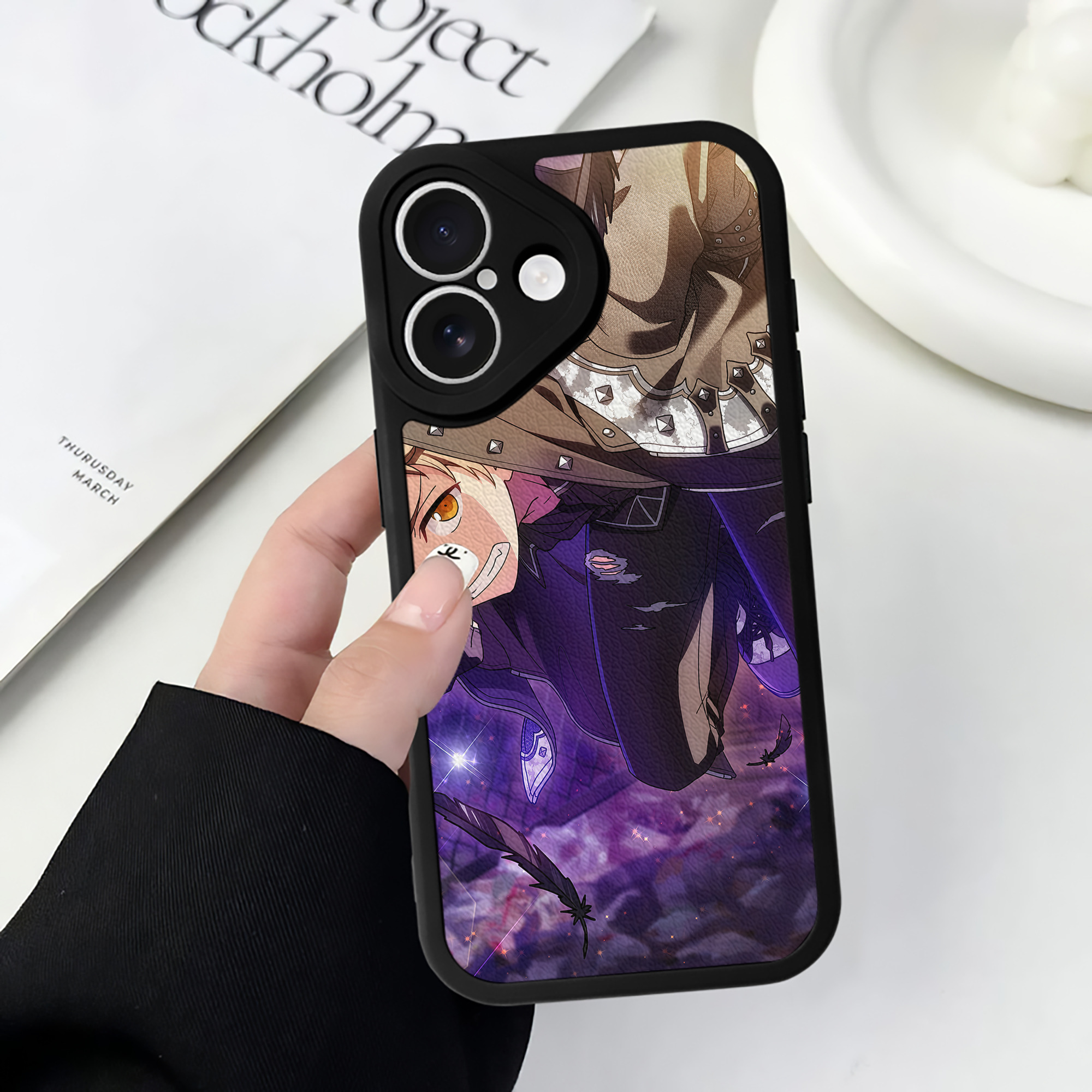 （画像用） あんさんぶるスターズ! Ensemble Stars 【iPhone 16シリーズ対応】シリコンスマホケース（レザー調） 材質：シリコン